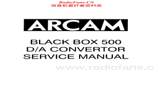 Arcam-BlackBox500-dac-sm维修电路原理图.pdf