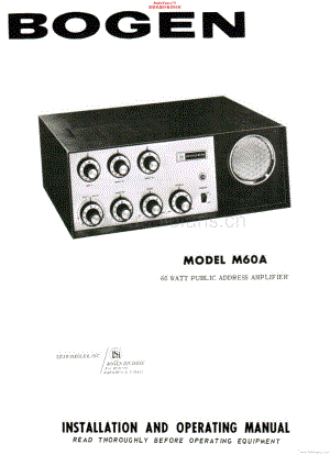 Bogen-M60A-pa-sm维修电路原理图.pdf