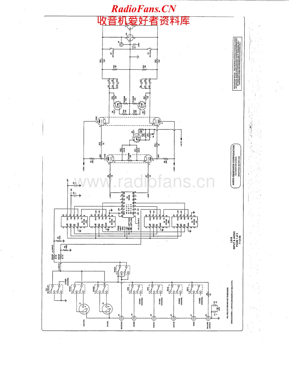 AudioResearch-LS16-pre-sch维修电路原理图.pdf_第2页