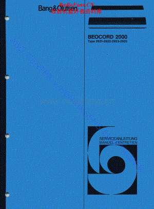 B&O-Beocord2000-type-292x维修电路原理图.pdf