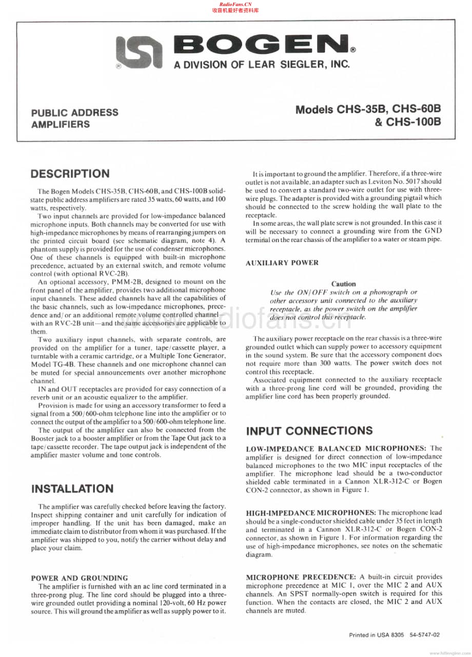 Bogen-CHS60B-pa-sm维修电路原理图.pdf_第1页