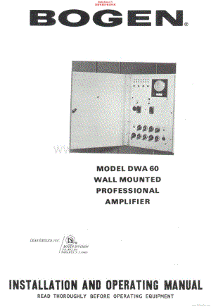 Bogen-DWA60-pwr-sch维修电路原理图.pdf