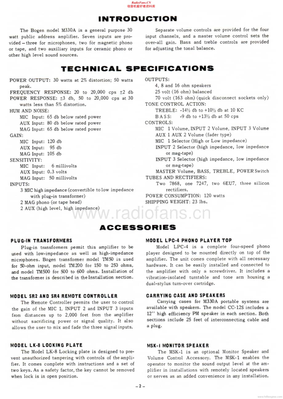 Bogen-M330A-pa-sm维修电路原理图.pdf_第2页