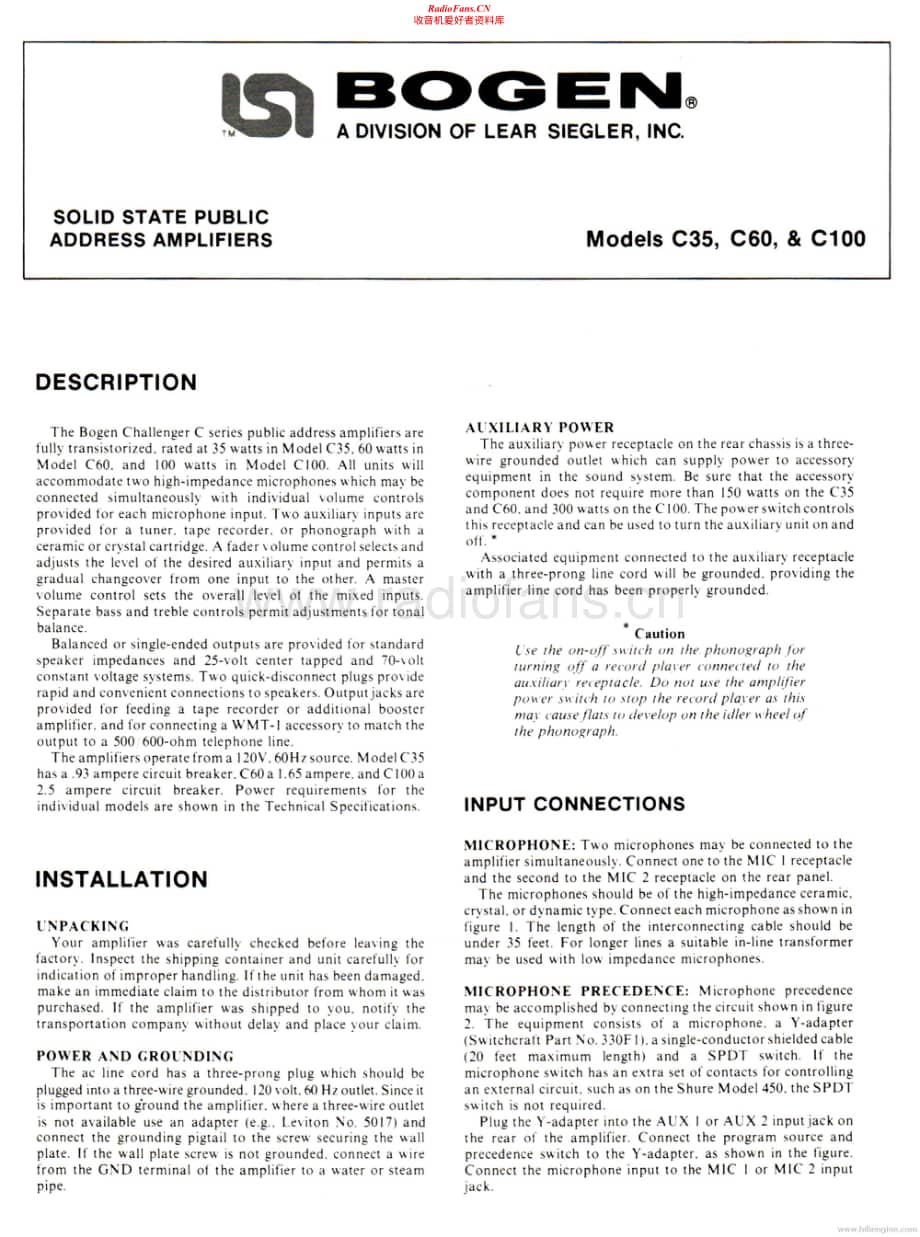 Bogen-C100-pa-sm维修电路原理图.pdf_第1页