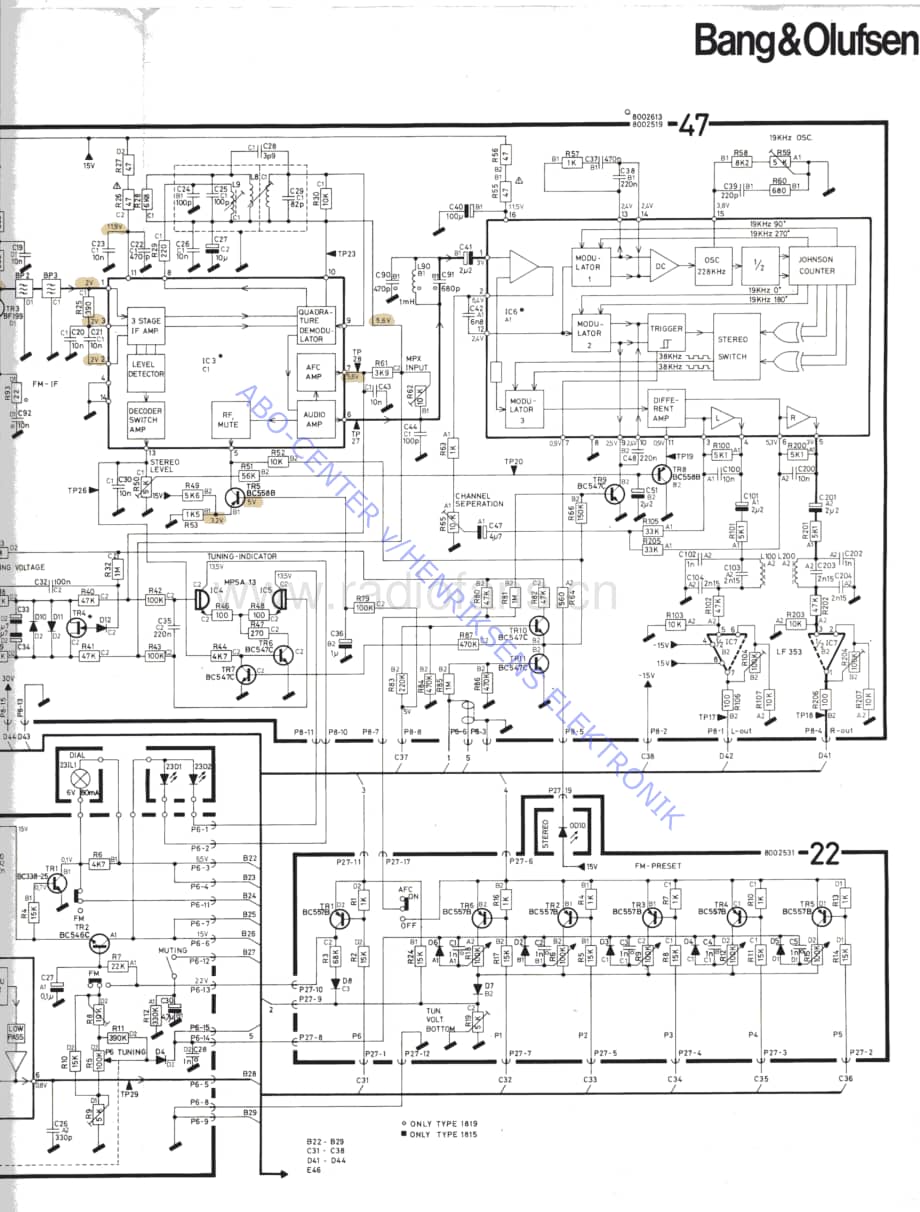 B&O-Beocenter7007-type-1821维修电路原理图.pdf_第3页
