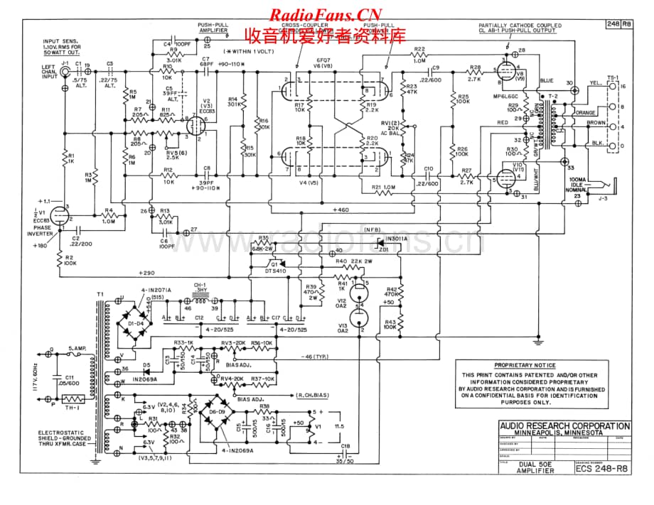 AudioResearch-D50-pwr-sch维修电路原理图.pdf_第2页