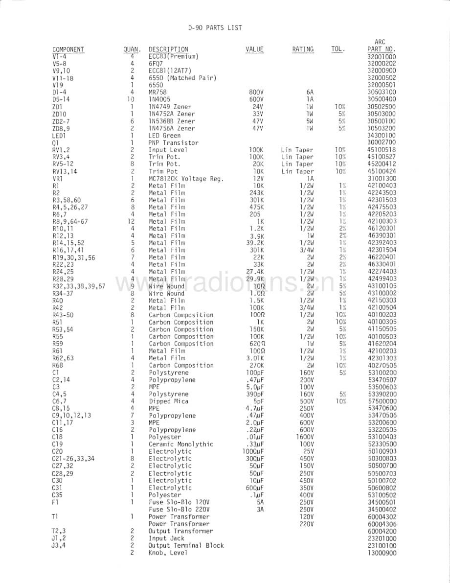 AudioResearch-D90B-pwr-sch维修电路原理图.pdf_第3页
