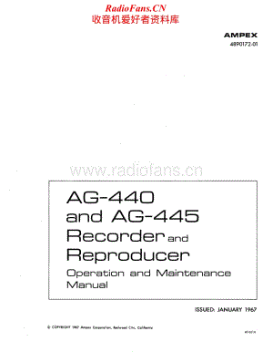 Ampex-AG445-tape-sm维修电路原理图.pdf