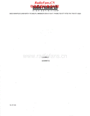 AudioResearch-LS16II-pre-sch维修电路原理图.pdf
