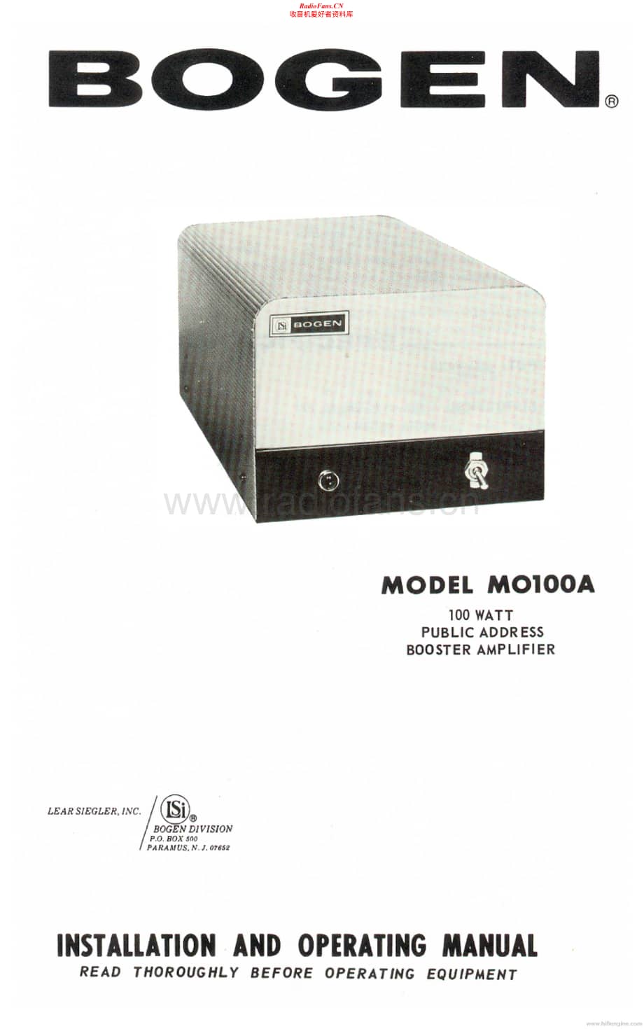 Bogen-MO100A-pa-sm维修电路原理图.pdf_第1页
