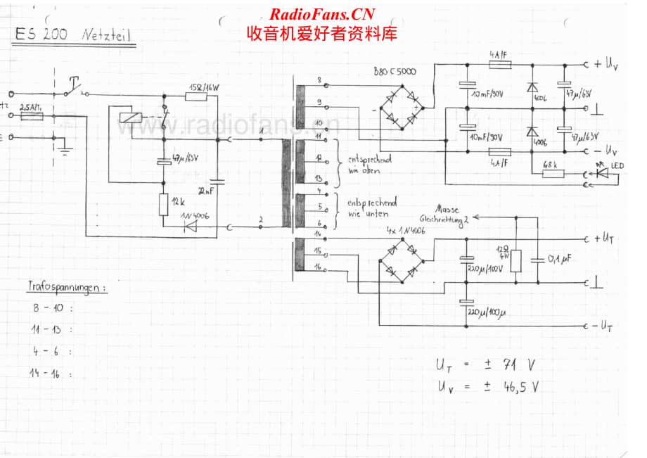 Audiolabor-ES220-pwr-sch维修电路原理图.pdf_第1页