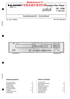 Blaupunkt-CP2790-cd-sm维修电路原理图.pdf