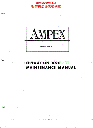 Ampex-307.2-tape-sm维修电路原理图.pdf
