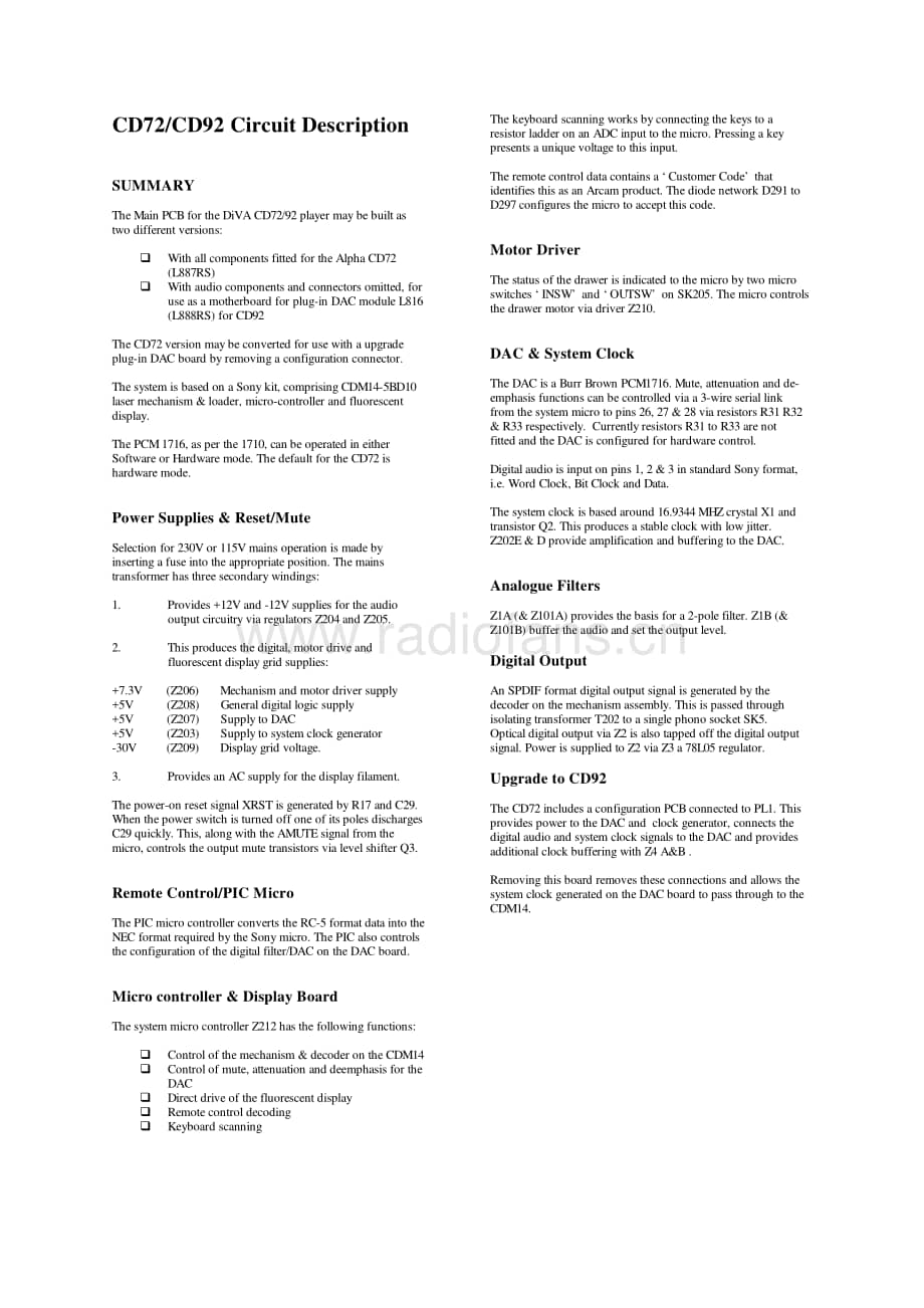 Arcam-CD72-cd-sm维修电路原理图.pdf_第3页