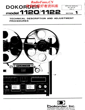 Dokorder-1122-tape-sm1维修电路原理图.pdf