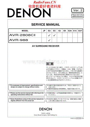 Denon-AVR2808CI-avr-sm维修电路原理图.pdf