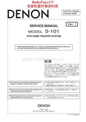 Denon-S101-hts-sm维修电路原理图.pdf