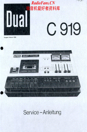 Dual-C919-tape-sm维修电路原理图.pdf