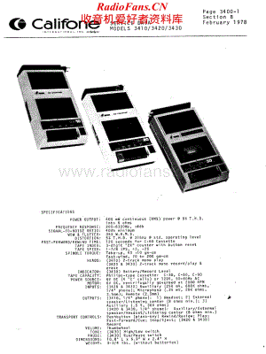 Califone-3410-tape-sm维修电路原理图.pdf