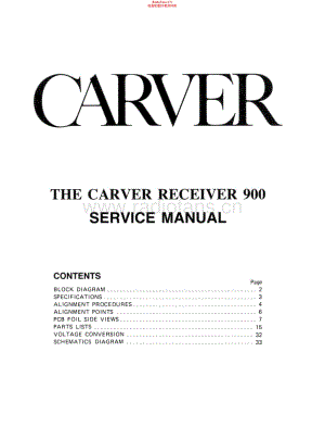 Carver-900-rec-sm维修电路原理图.pdf
