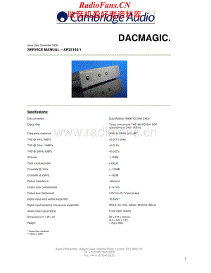 Cambridge-Dacmagic-dac-sm维修电路原理图.pdf