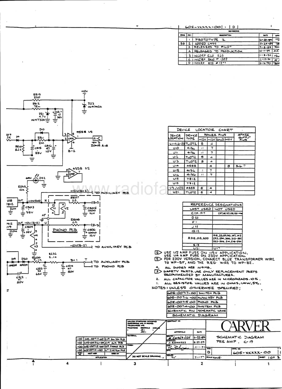 Carver-C19-pre-sch维修电路原理图.pdf_第3页