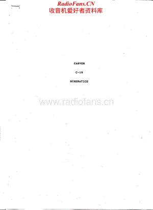 Carver-C19-pre-sch维修电路原理图.pdf