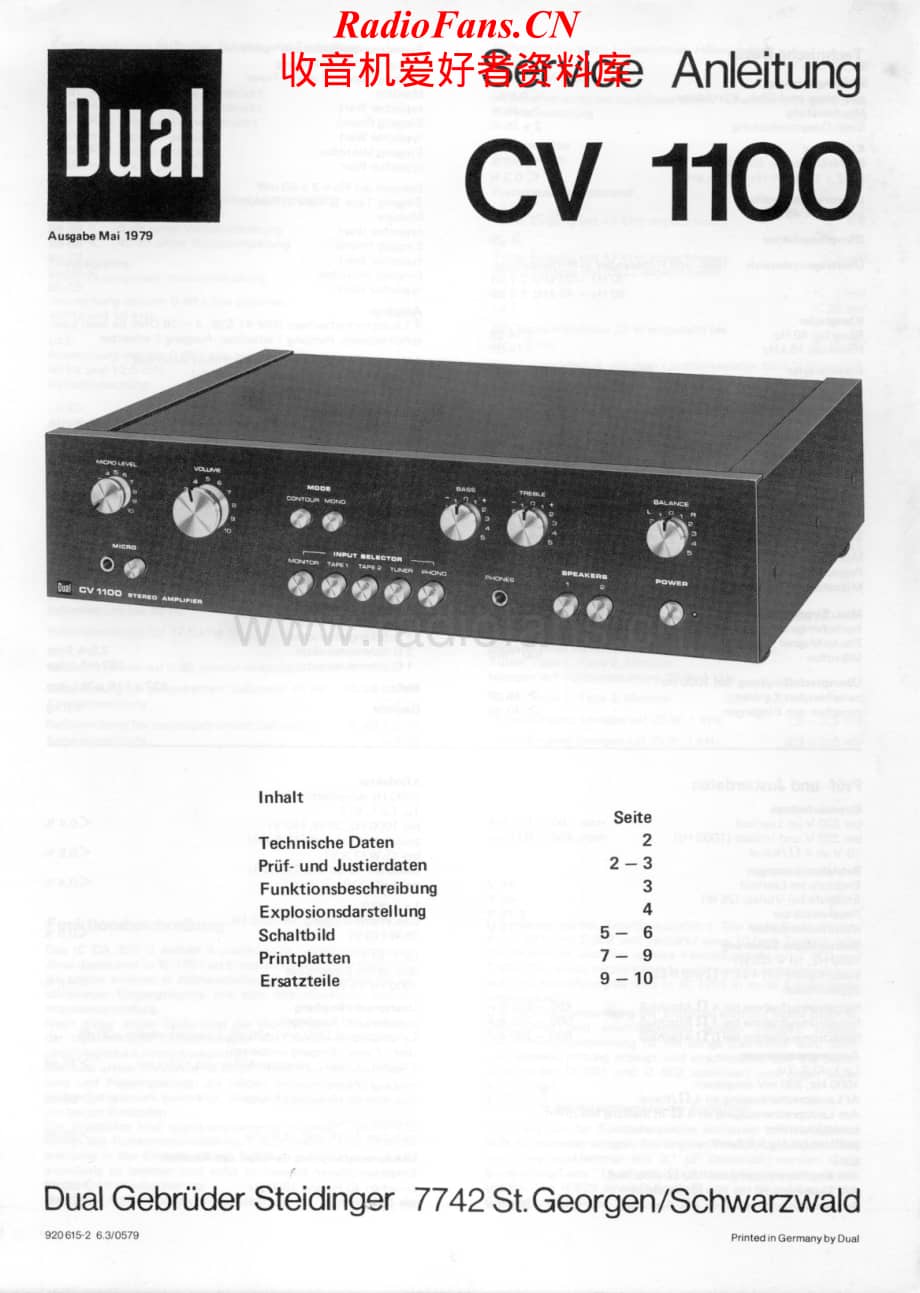 Dual-CV1100-int-sm维修电路原理图.pdf_第1页