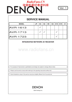 Denon-AVR1613-avr-sm维修电路原理图.pdf