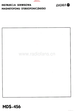 Diora-MDS456-tape-sm维修电路原理图.pdf