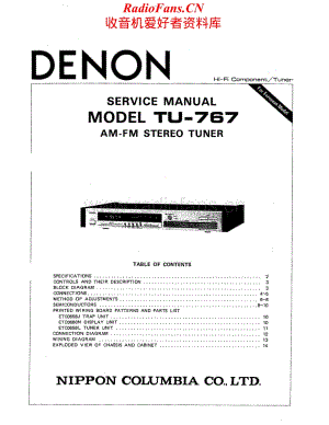Denon-TU767-tun-sm维修电路原理图.pdf