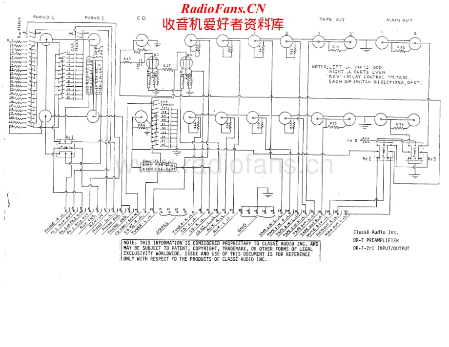 Classe-DR7-pre-sm维修电路原理图.pdf_第1页