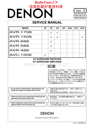 Denon-AVR1708-avr-sm维修电路原理图.pdf