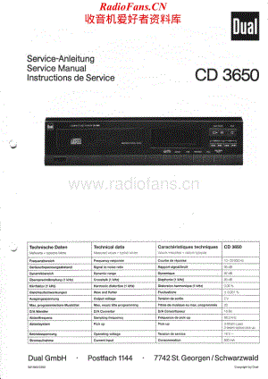 Dual-CD3650-cd-sm维修电路原理图.pdf