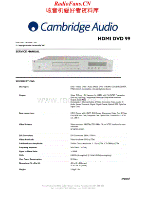 Cambridge-DVD99-dvd-sm维修电路原理图.pdf