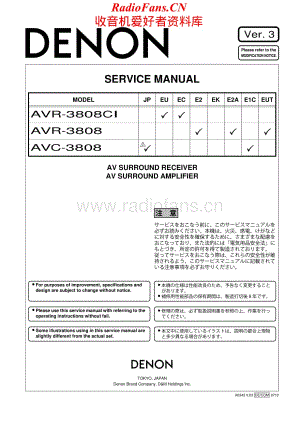 Denon-AVR3808-avr-sm维修电路原理图.pdf