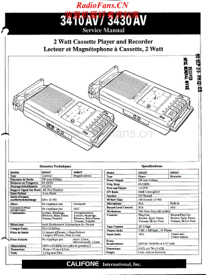 Califone-3410AV-tape-sm维修电路原理图.pdf