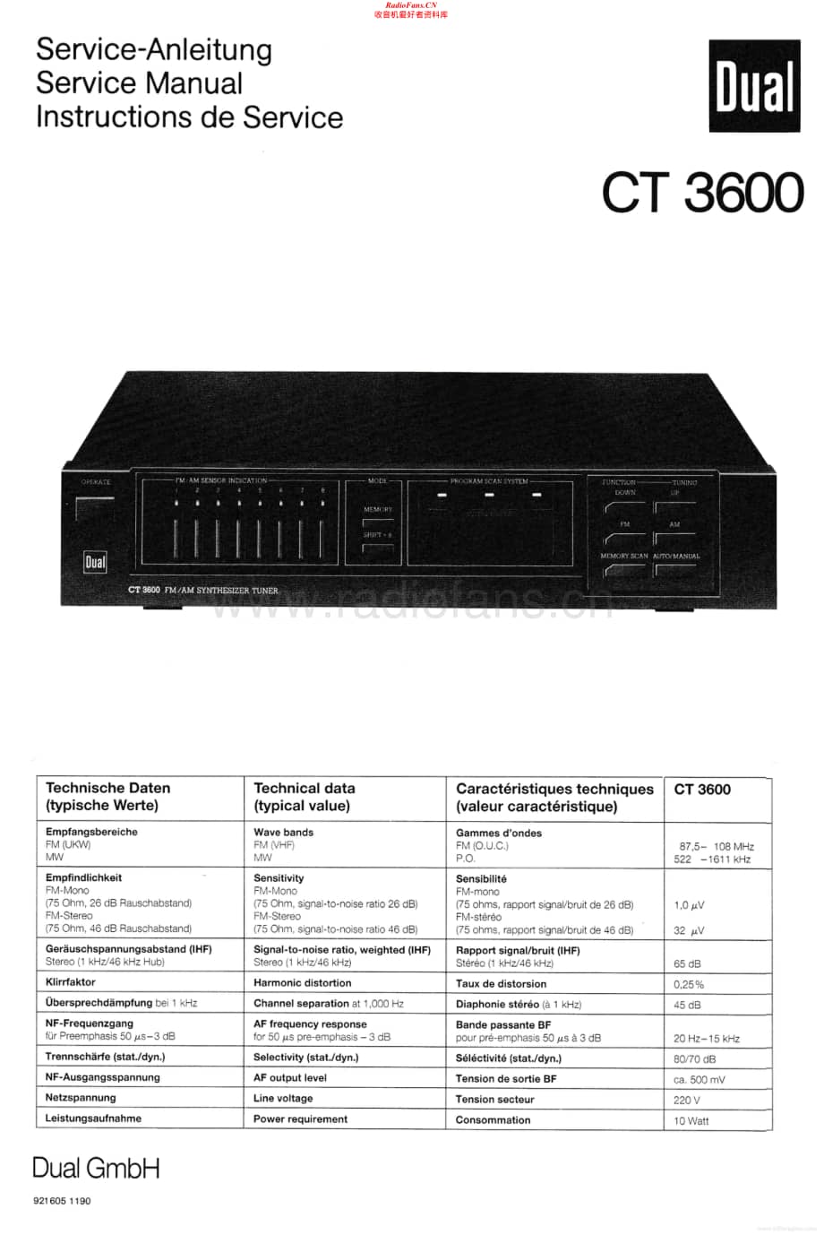 Dual-CT3600-tun-sm维修电路原理图.pdf_第1页
