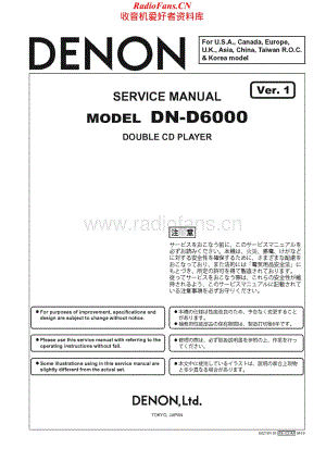 Denon-DND6000-cd-sm维修电路原理图.pdf