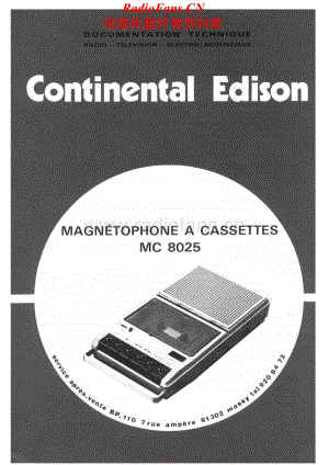 Continental-MC8025-tape-sm维修电路原理图.pdf