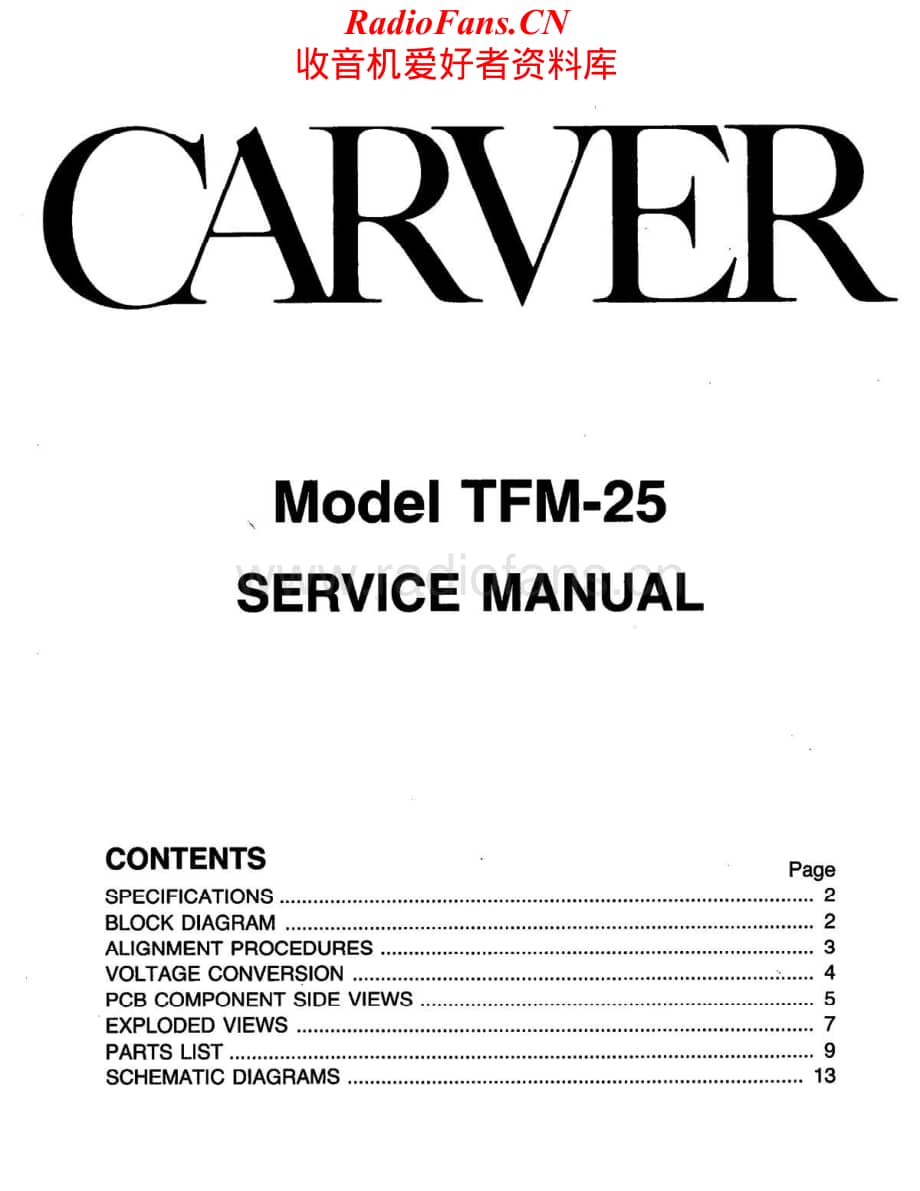 Carver-TFM25-pwr-sm维修电路原理图.pdf_第1页