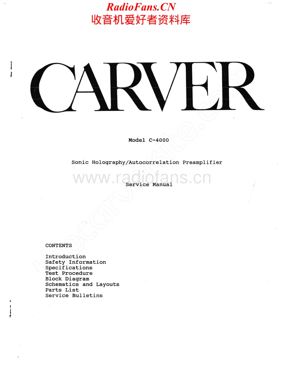 Carver-C4000-pre-sm维修电路原理图.pdf_第2页