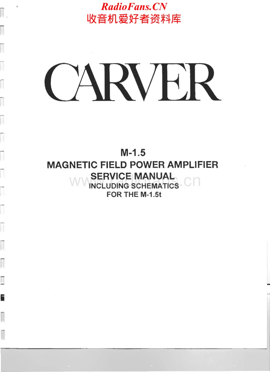 Carver-M1.5-pwr-sm维修电路原理图.pdf_第1页