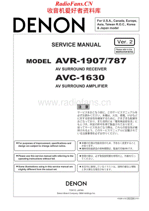 Denon-AVR1907-avr-sm维修电路原理图.pdf