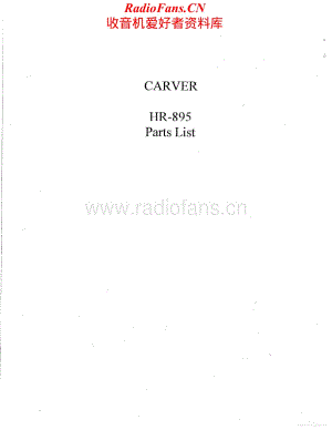 Carver-HR895-rec-pl维修电路原理图.pdf