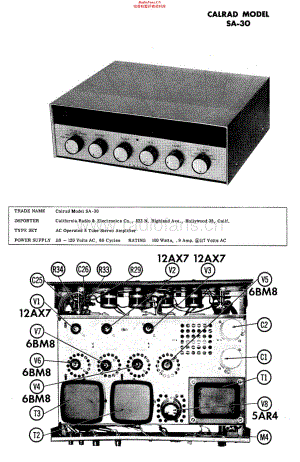 Calrad-SA30-int-sm维修电路原理图.pdf