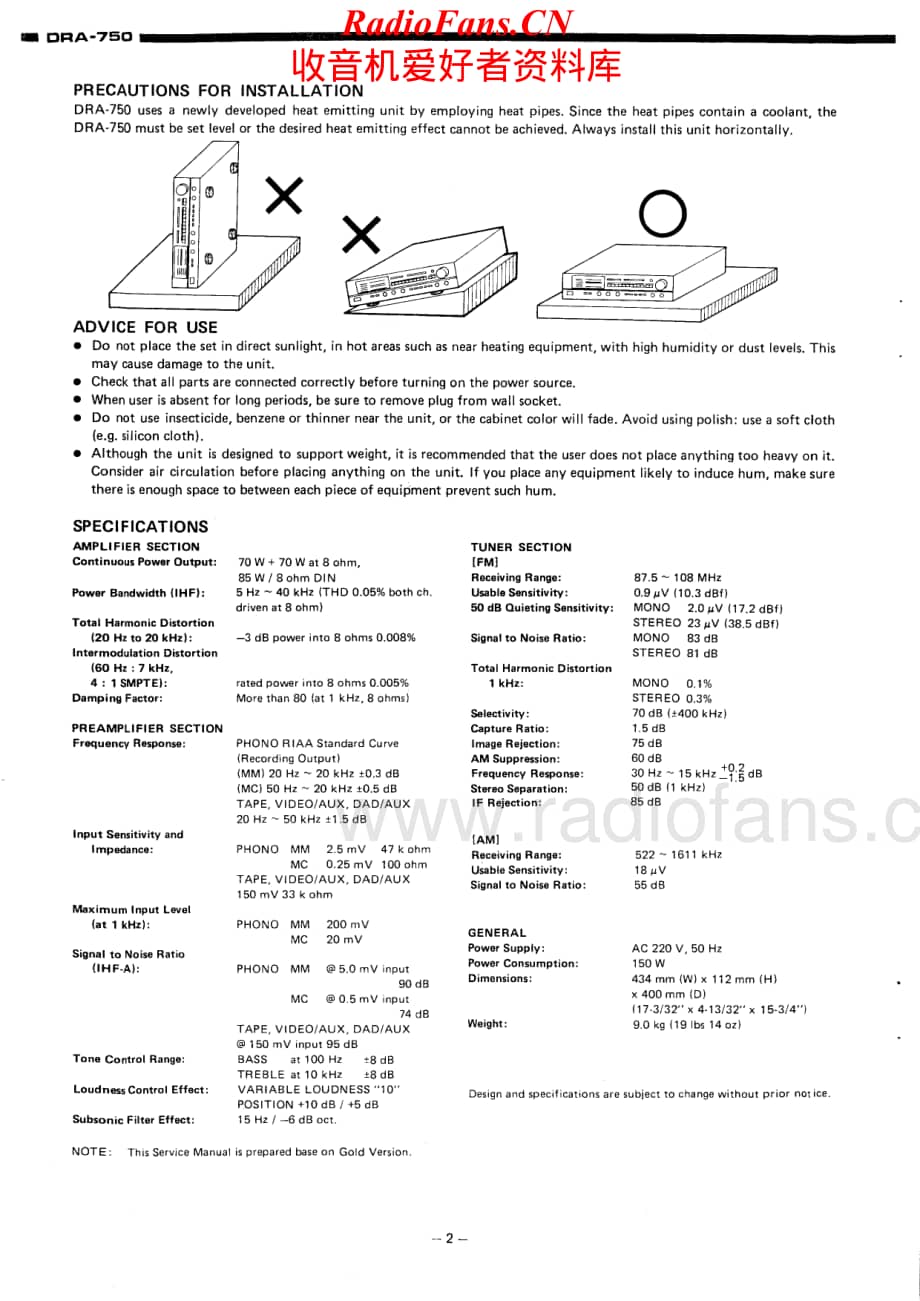 Denon-DRA750-rec-sm维修电路原理图.pdf_第2页