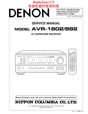 Denon-AVR882-avr-sm维修电路原理图.pdf