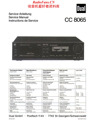 Dual-CC8065-tape-sm维修电路原理图.pdf
