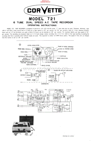 Corvette-721-tape-sch维修电路原理图.pdf